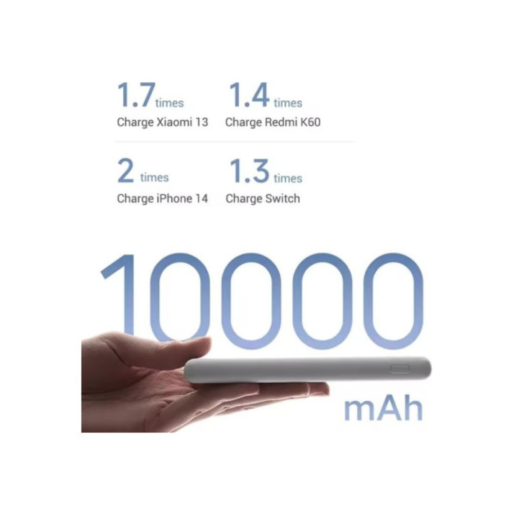 Батарея універсальна Xiaomi 10000mAh 22.5W Lite White (BHR9350GL)