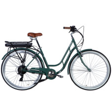 Електровелосипед Dorozhnik 28" eRETRO Vbr рама-19" 36B 12.5А*г 500Вт зелено-сірий 2025 (ELB-D-28-069)