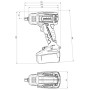 Гайковерт ударний акумуляторний Metabo SSW 18 LTX 400 BL 18В 2150об·хв 620Нм 1.3кг без АКБ та ЗП
