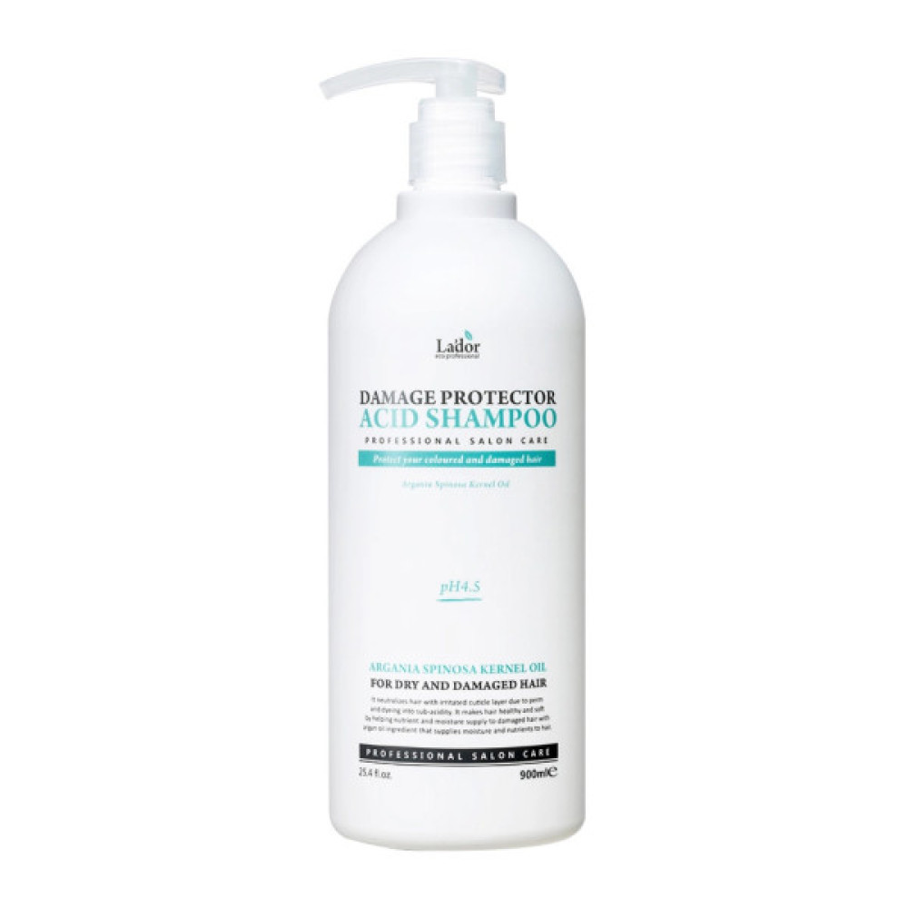 Шампунь La'dor Damage Protector Acid Shampoo Безлужний з pH 4.5 900 мл (8809500810926)