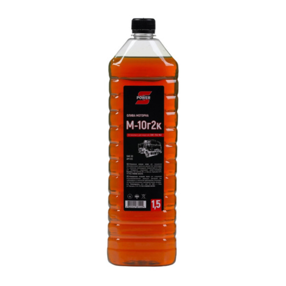Моторна олива S-POWER М-10Г2к 1,5л ПЕТ