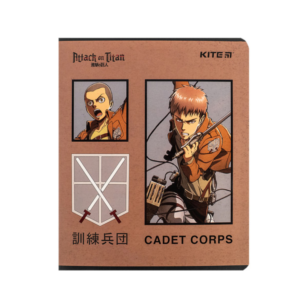 Зошит Kite Attack on Titan, 24 аркуші, лінія (AT24-239)