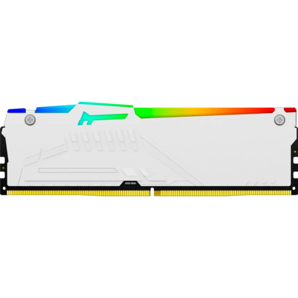 Модуль пам'яті для комп'ютера DDR5 128GB (4x32GB) 5600 MHz FURY Beast RGB White Kingston Fury (ex.HyperX) (KF556C40BWAK4-128)