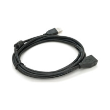 Дата кабель USB 2.0 AM/AF 2.0m ferrite black Voltronic (YT-AM/AF-2.0B)