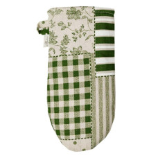 Кухонна прихватка Прованс Рукавичка Печворк зелений Господиня (031512)
