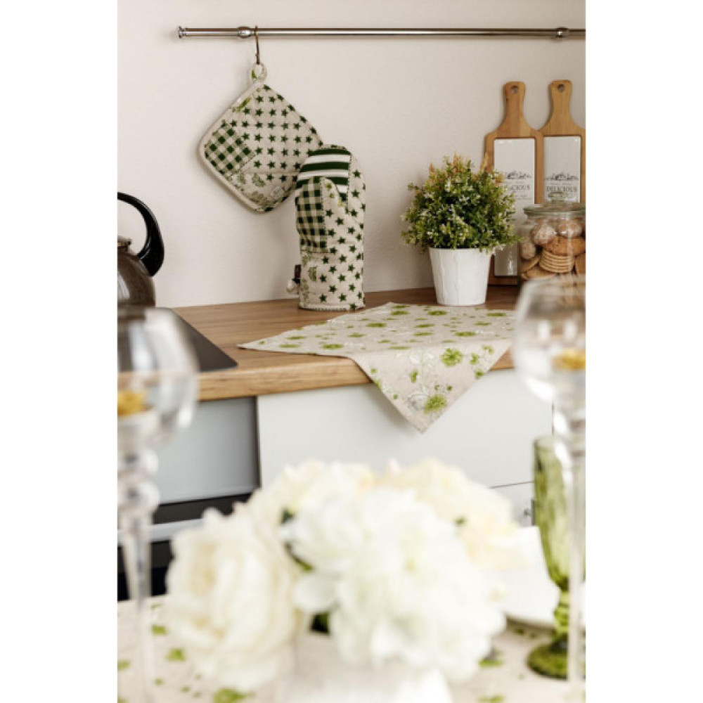 Кухонна прихватка Прованс Рукавичка Печворк зелений Господиня (031512)