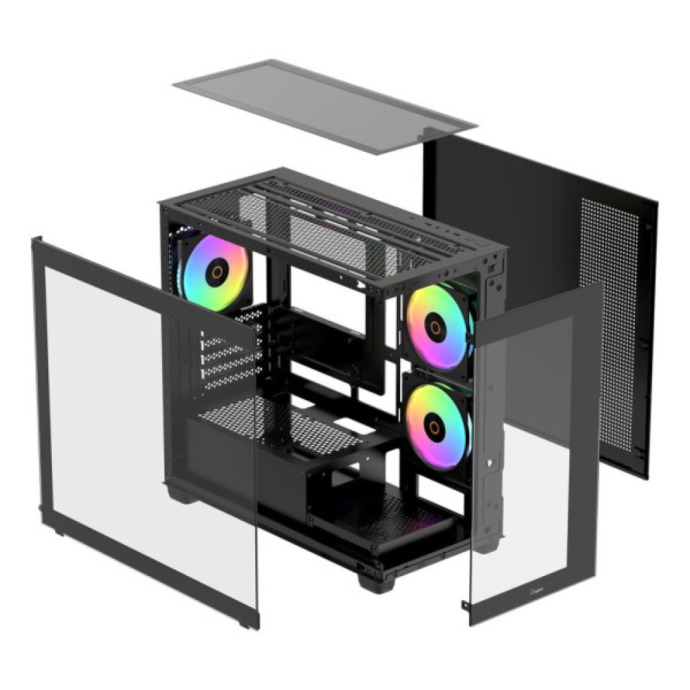 Корпус для ПК OCYPUS GAMMA C52 BK ARGB (GAMMA-C52-BKD300XX-GL)