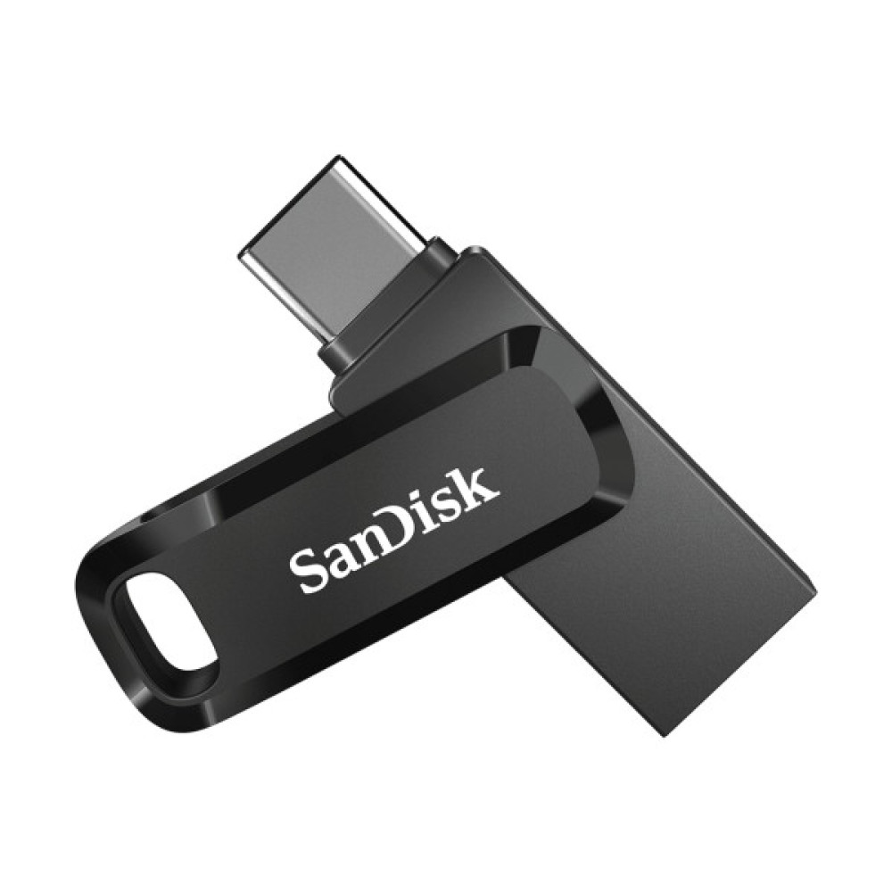 Накопичувач SanDisk  256GB USB 3.1 Type-A + Type-C Ultra Dual Drive Go Чорний