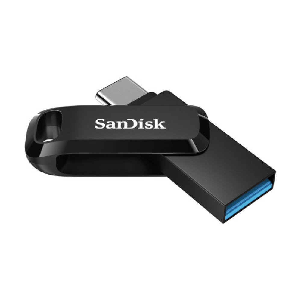 Накопичувач SanDisk  256GB USB 3.1 Type-A + Type-C Ultra Dual Drive Go Чорний
