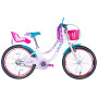 Велосипед Formula 20" Kid FLOWER PREMIUM BH рама-10" ST 2026 білий з рожевим та бірюзовим (OPS-FRK-20-244)