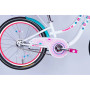 Велосипед Formula 20" Kid FLOWER PREMIUM BH рама-10" ST 2026 білий з рожевим та бірюзовим (OPS-FRK-20-244)
