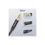 Кабель мультимедійний 3.5mm M to 2x3.5mm F 0.3m black Vention (BBWBY)