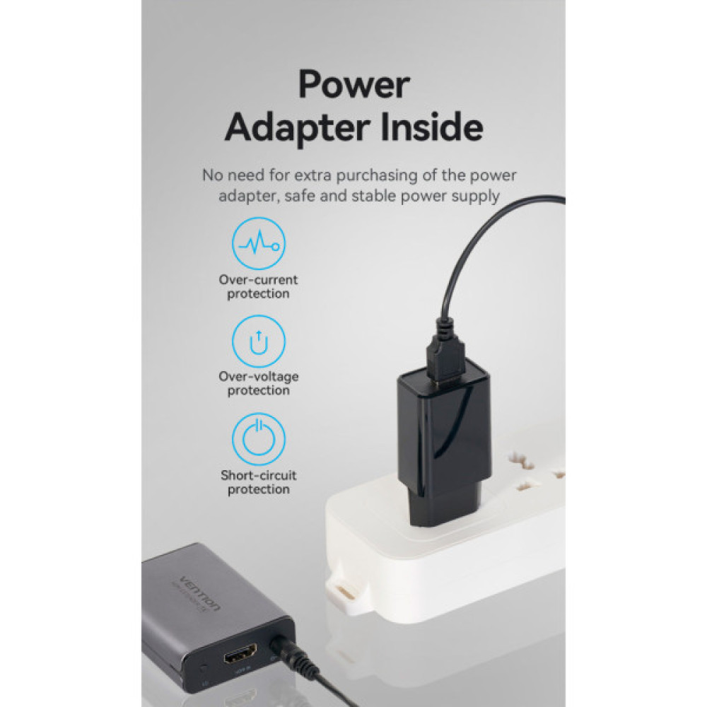 Адаптер HDMI extender 60.0m V1.4 1080p Vention (AKGH0-EU)