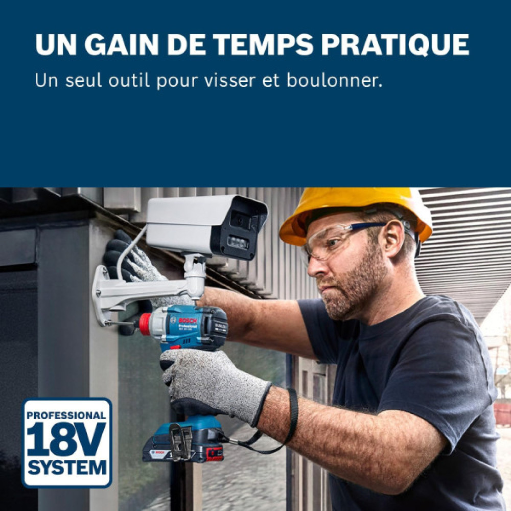 Гайковерт ударний Bosch Professional GDX 18V-285 18В до 3600об·хв 285Нм квадрат 1/2" ЗП 1.1кг