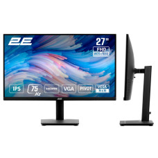 Монітор 2E 27" N2723B D-Sub, HDMI, IPS, 75Hz, Pivot