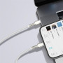 Дата кабель USB-C to Lightning 2.0m Cafule Metal PD 20W white Baseus (CATLJK-B02) Дата кабель USB-C to Lightning 2.0m Cafule Metal PD 20W white Baseus (CATLJK-B02)