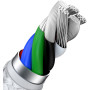 Дата кабель USB-C to Lightning 2.0m Cafule Metal PD 20W white Baseus (CATLJK-B02) Дата кабель USB-C to Lightning 2.0m Cafule Metal PD 20W white Baseus (CATLJK-B02)