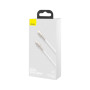 Дата кабель USB-C to Lightning 2.0m Cafule Metal PD 20W white Baseus (CATLJK-B02) Дата кабель USB-C to Lightning 2.0m Cafule Metal PD 20W white Baseus (CATLJK-B02)