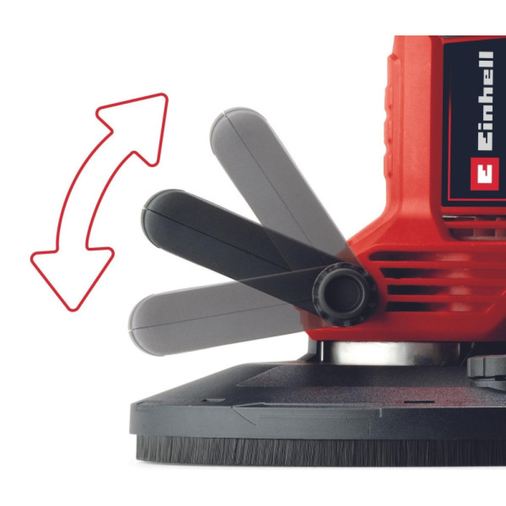 Шліфмашина для стін Einhell TC-DWS 225 1220Вт d225мм 1500-2300об/хв набір шліфпаперу 6шт 2.7кг