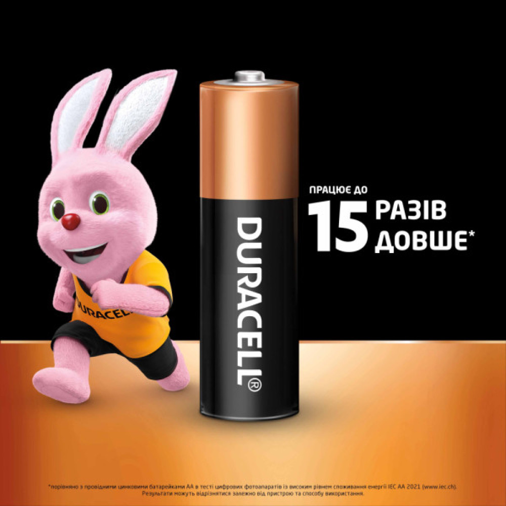 Батарейка Duracell AA лужні 8 шт. в упаковці (5000394006522 / 81417083 / 81480361)