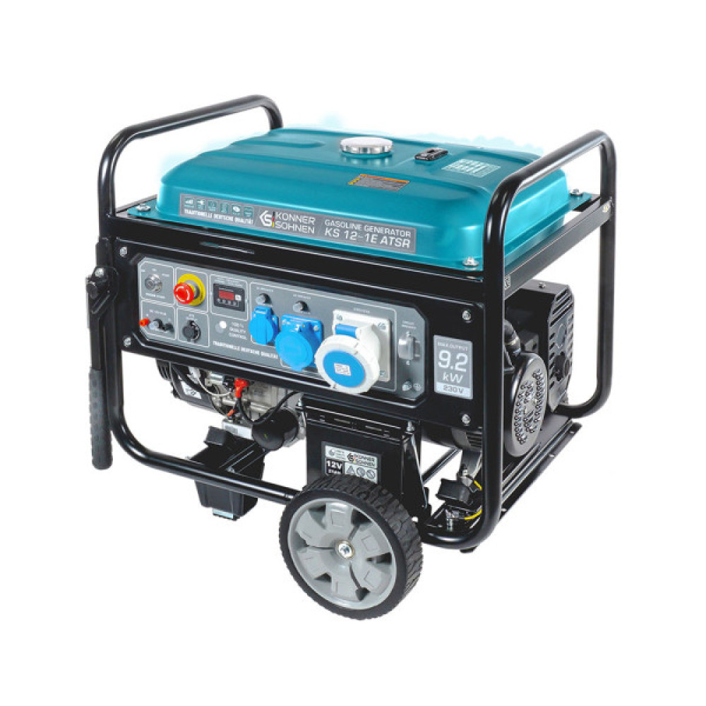 Генератор бензиновий Konner&Sohnen 12-1E ATSR, 230В, 9.2кВт, АВР(ATS), електростартер, 120кг