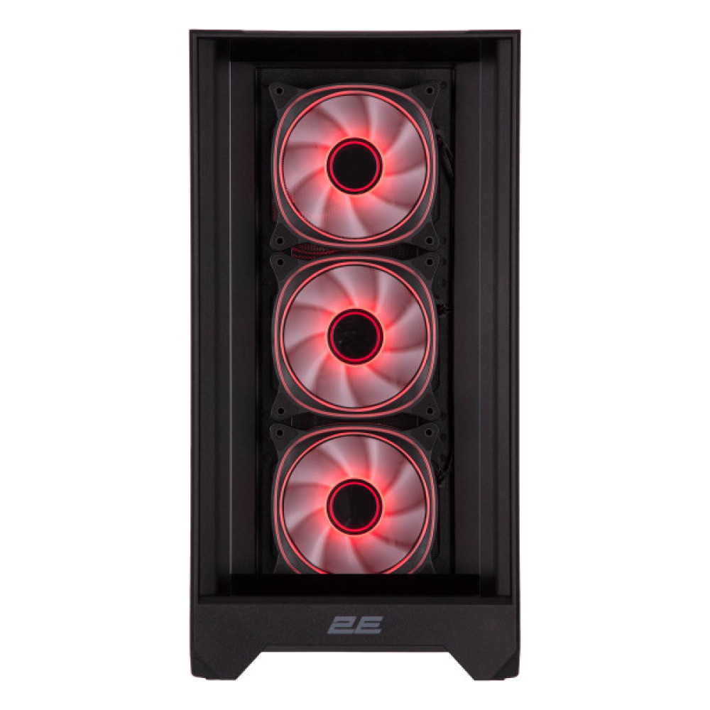 Корпус 2E GAMING Dominator Pro G2302B, без БЖ 2xUSB3.0, 1xUSBType-C, 4x120мм ARGB, VGA 380мм, LCS ready, контролер з пультом, TG Side Panel, TG/Mesh Front panel, ATX, чорний