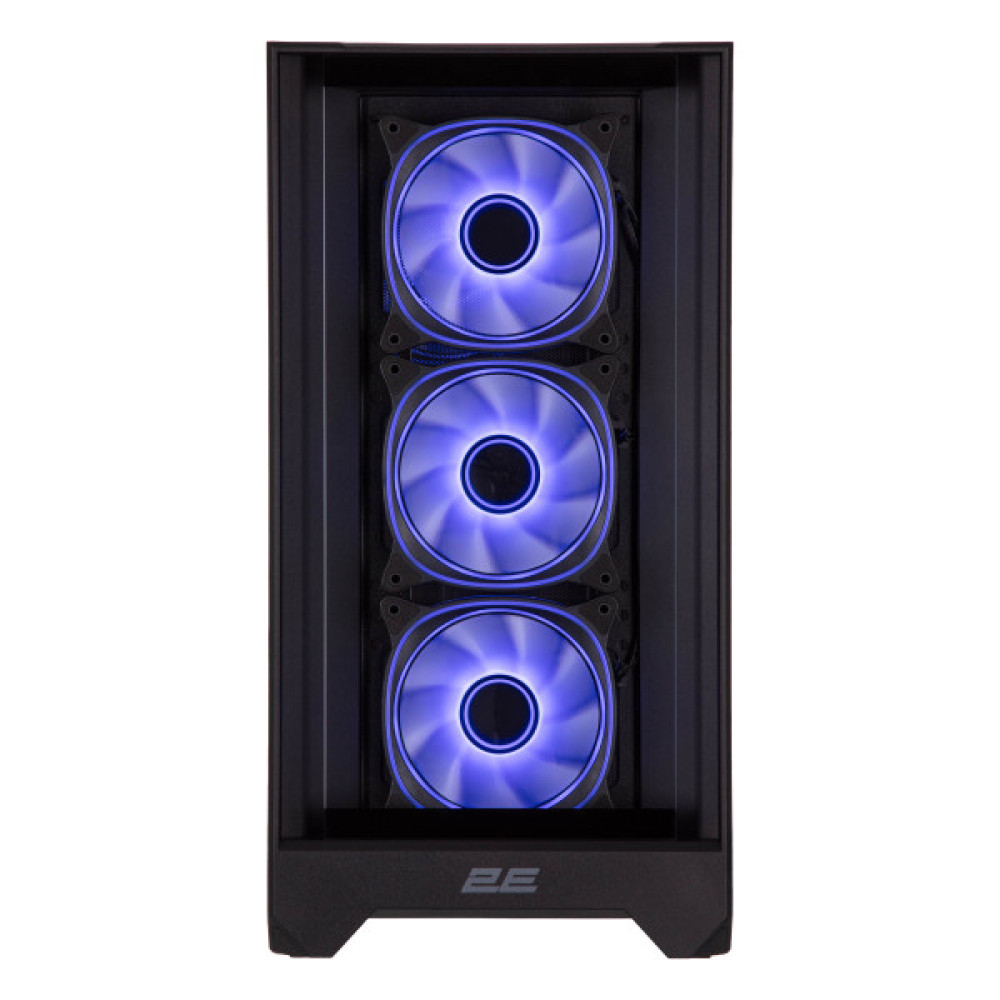 Корпус 2E GAMING Dominator Pro G2302B, без БЖ 2xUSB3.0, 1xUSBType-C, 4x120мм ARGB, VGA 380мм, LCS ready, контролер з пультом, TG Side Panel, TG/Mesh Front panel, ATX, чорний
