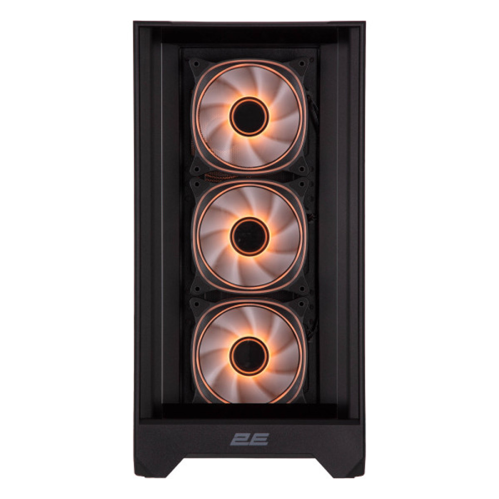 Корпус 2E GAMING Dominator Pro G2302B, без БЖ 2xUSB3.0, 1xUSBType-C, 4x120мм ARGB, VGA 380мм, LCS ready, контролер з пультом, TG Side Panel, TG/Mesh Front panel, ATX, чорний