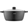 Каструля ARDESTO Gemini Anzio скляна кришка 28 см 6,4 л чорна (AR2426GE)