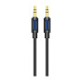 Кабель мультимедійний 3.5mm M to 3.5mm M 1.0m silicone black BOROFONE (6941991114373)
