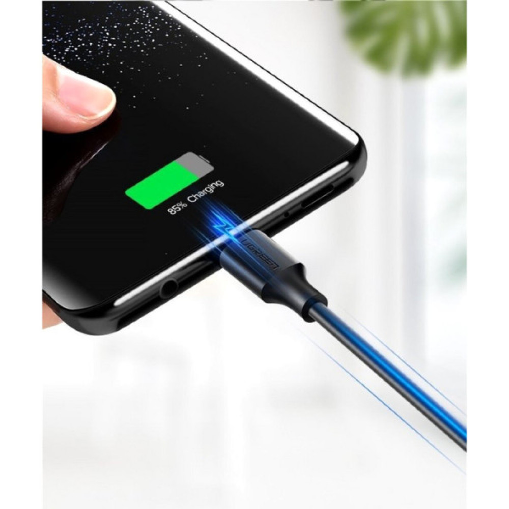 Дата кабель USB 2.0 AM to USB-C 3.0m 3.0A 18W US287 Black Ugreen (60826)