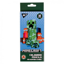 Олівці кольорові Yes 12 кол. Minecraft (290701)