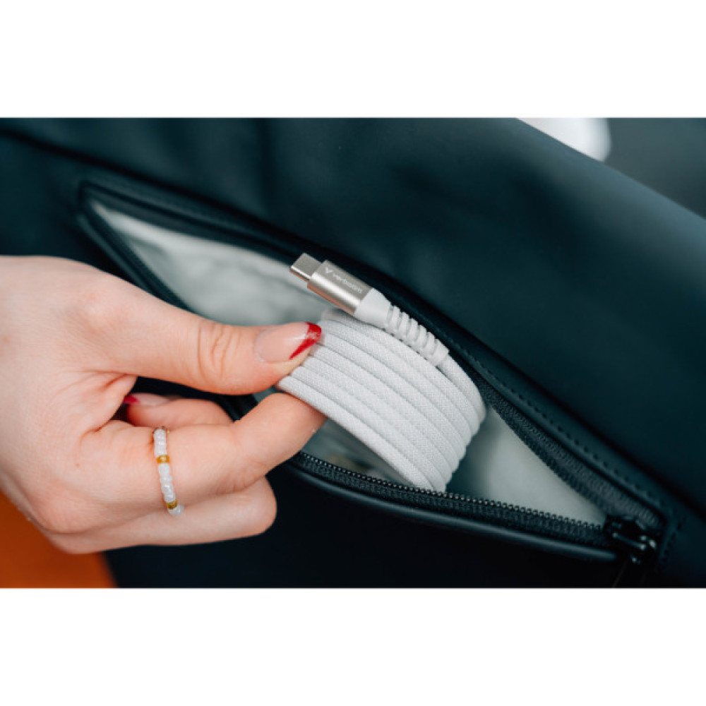 Дата кабель USB-C to USB-C 1.2m Magnetic 60W gray Verbatim (31850)