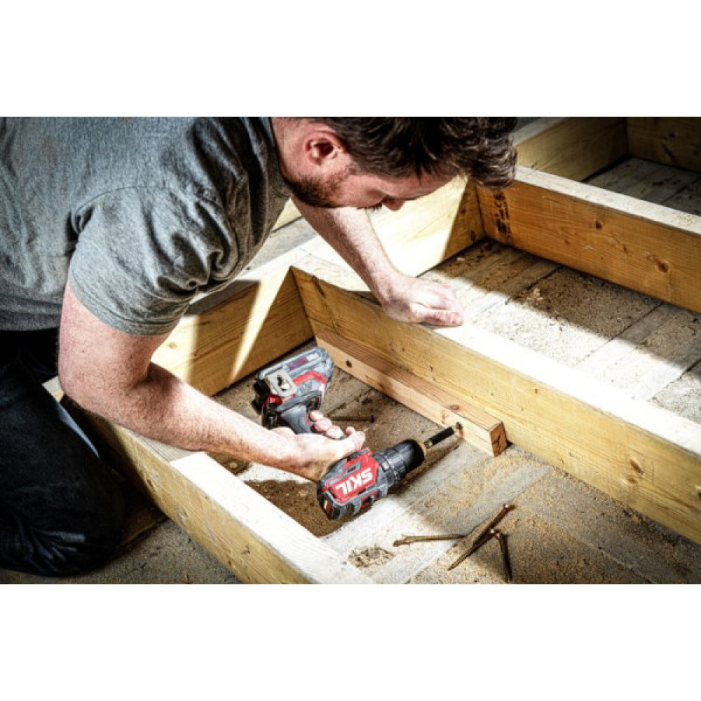 Шурупокрут-дриль ударний акумуляторний SKIL 3075 CA Compact 20В 60Нм 500·180об/хв 0.9кг без АКБ та ЗП