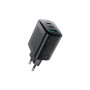 Зарядний пристрій Acefast 2xUSB-C + 1xUSB 67W GaN black (6974316284048)