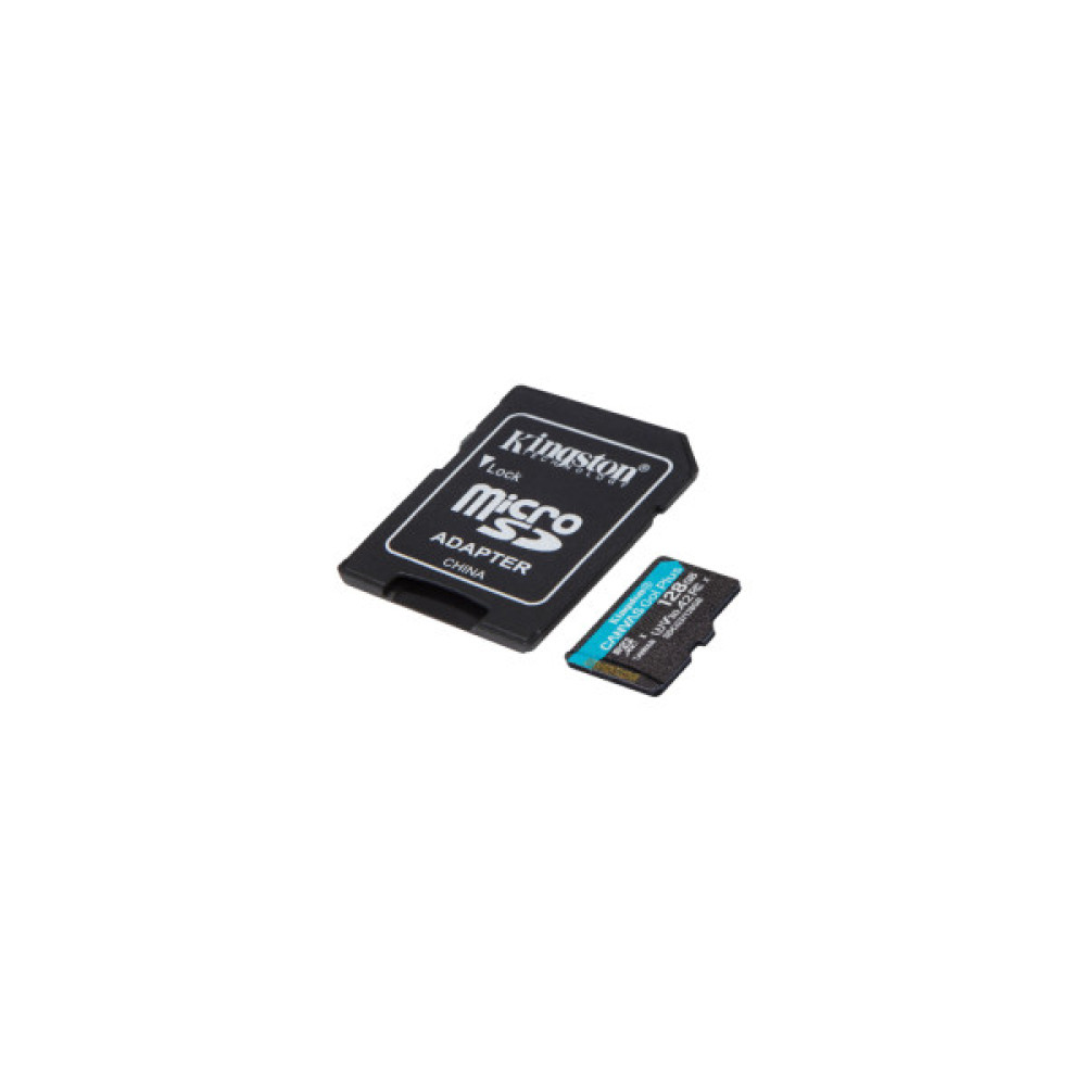 Карта пам'яті Kingston 128GB microSDXC class 10 UHS-I U3 A2 Canvas Go Plus (SDCG3/128GB)