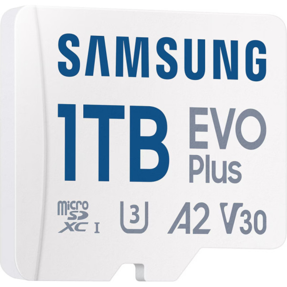 Карта пам'яті Samsung 1TB microSDXC Class UHS-I U3 V30 A2 EVO Plus + SD Adapter (MB-MC1T0SA/EU)