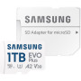 Карта пам'яті Samsung 1TB microSDXC Class UHS-I U3 V30 A2 EVO Plus + SD Adapter (MB-MC1T0SA/EU)