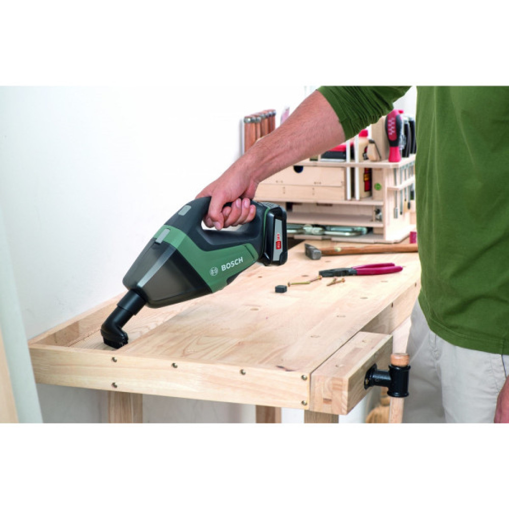 Пилосос професійний акумуляторний Bosch UniversalVac 18 18В акб 1х2.5Ач 9кПа контейнер 0.5л 1.3кг