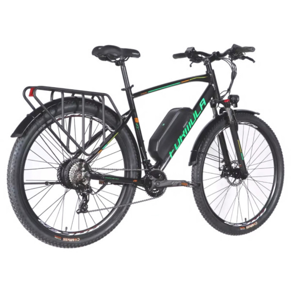 Електровелосипед Formula eCURSOR MAN AM DD 29" 21" 48B 13А*г 500Вт 2026 чорно-зелений (ELB-FR-29-246)