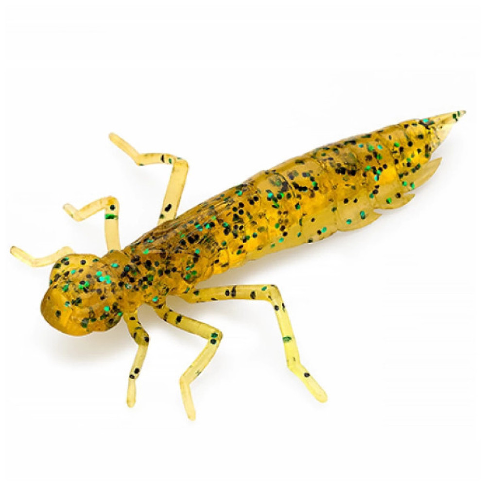 Силікон рибальський FishUP Dragonfly 1.7" 036 - Caramel/Green&Black (8шт/уп) (1864.04.91)