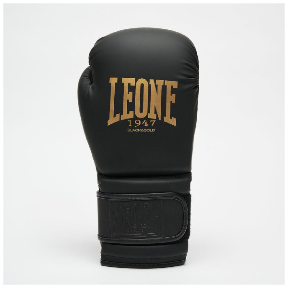 Боксерські рукавички Leone GN059D Black/Gold 10 унцій (GN059D_Bl/Gold_10oz)