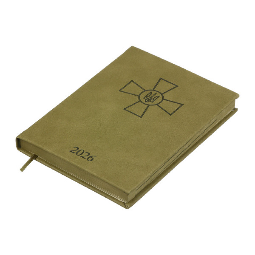 Тижневик Buromax датований 2026 FORCES, А5 світло-коричневий (BM.21130-18)