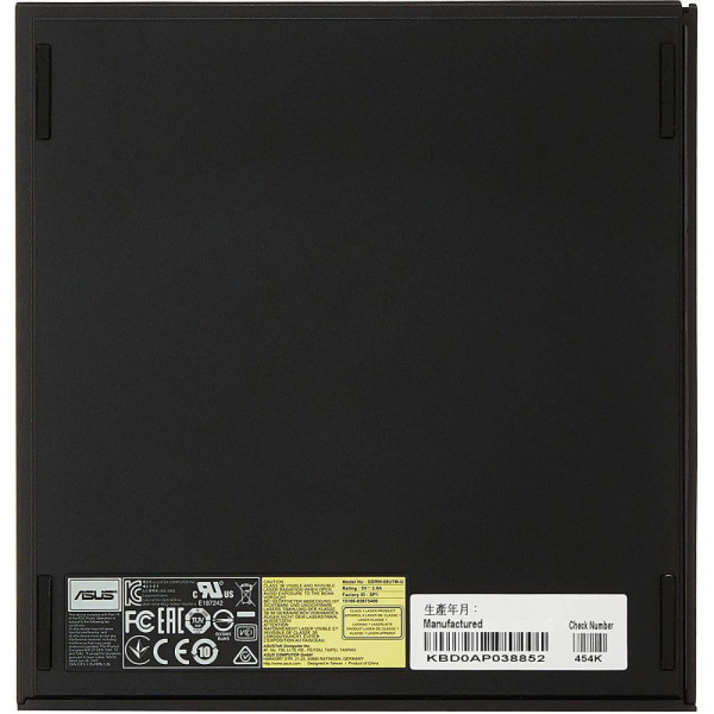 Привід оптичний портативний ASUS ZenDrive SDRW-08U7M-U DVD+-R/RW burner M-DISC USB2.0 чорний Retail Box Slim
