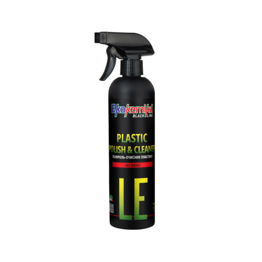 Автополіроль Ekokemika Black Line PLASTIC POLISHCLEANER ODORLESS 500мл (401219)