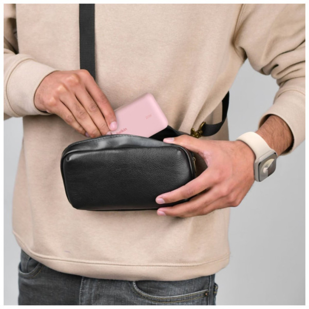 Батарея універсальна Belkin 10000mAh, 20W, USB-C, Pink (BPB021HQPK)