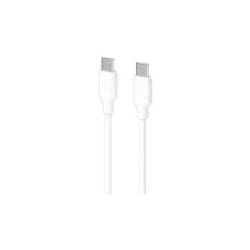 Дата кабель USB-C to USB-C 1.0m Glow 60W white 2E (2E-CCCC-WH)