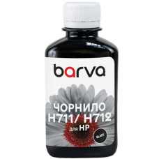 Чорнило Barva HP 711/712 180ml BK, pigment (H711-857)