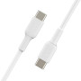 Дата кабель USB-C to USB-C 1.0m PVC white Belkin (CAB003BT1MWH)