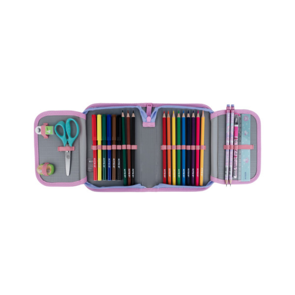 Пенал Kite Love is 622, з наповненням, 1 відділення, 2 відвороти (K25-622H-3)